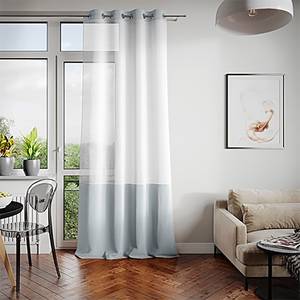Gordijn Ivette polyester - Heldergrijs - 140 x 270 cm