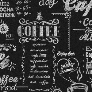 Papier peint intissé Coffeeshop Intissé - Noir