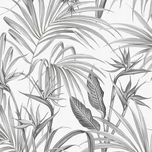 Papier peint intissé Strelitzia Intissé - Gris