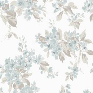 Papier peint intissé Apple Blossom Intissé - Turquoise