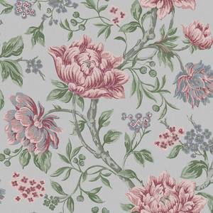 Vliestapete Tapestry Floral Vlies - Grau