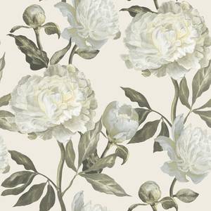 Vliestapete Peony Vlies - Creme