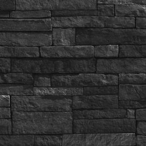 Papier peint intissé Stone Wall Intissé - Anthracite