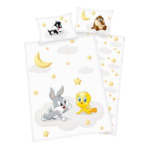 Copripiumino e federa Looney Tunes Bianco - Tessile - 100 x 135 cm