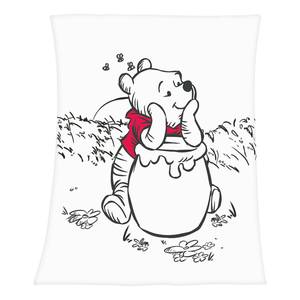 Microvezel dekentje Disney's Winnie Pooh Wit - Textiel - 75 x 100 cm