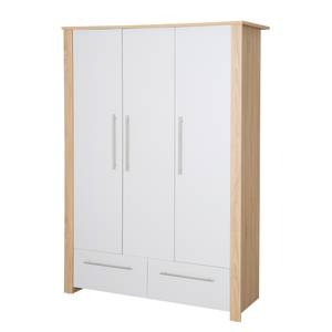 Kleiderschrank Matilda Grau - Holzwerkstoff - 136 x 190 x 53 cm