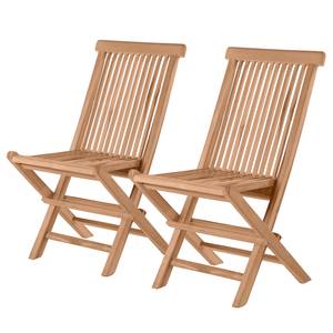 Chaises pliantes Rockport I (lot de 2) Teck - Naturel