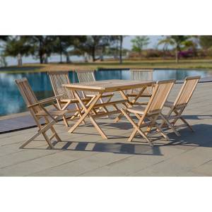 Chaises pliantes Rockport I (lot de 2) Teck - Naturel