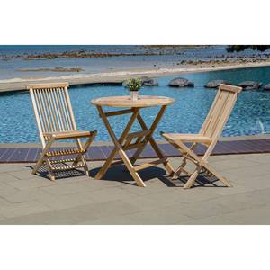 Chaises pliantes Rockport I (lot de 2) Teck - Naturel