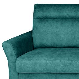 Ecksofa Sombrilla Samt Cloe: Petrol - Longchair davorstehend rechts