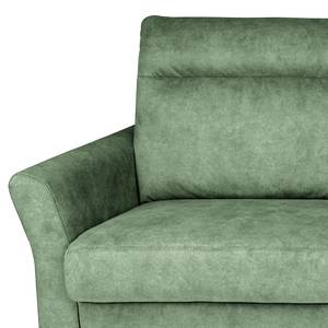Canapé d’angle Sombrilla Velours Cloe: Vert vieilli - Méridienne courte à droite (vue de face)