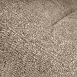 Canapé d’angle Omchak Tissu Cieli: Marron clair - Méridienne courte à gauche (vue de face) - Appui-tête réglable