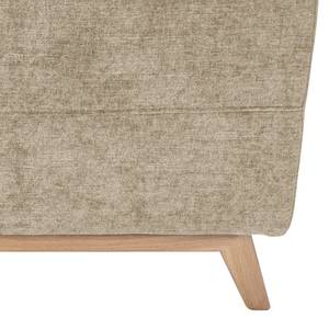 Ecksofa Omchak Webstoff Cieli: Beige - Longchair davorstehend links - Kopfstütze verstellbar - Sitztiefenverstellung