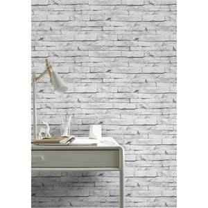 Superfresco Brique Papier Peint Gris/Blanc