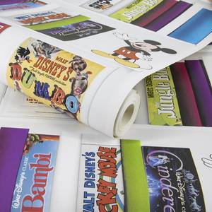 Papier peint intissé Livres Disney Multicolore - Papier - 52 x 1005 x 0.2 cm