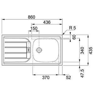 Küchenzeile Florenz I Matt Weiß - Breite: 330 cm - Ohne Elektrogeräte