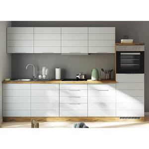 Keukenblok Florenz III Mat wit - Breedte: 300 cm - Zonder haardplaat - Zonder elektrische apparatuur