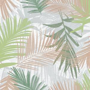 Papier peint intissé Jungle Glam Intissé - Blanc / Doré