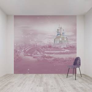 Papier peint Disney Princess Castle Intissé - Rose