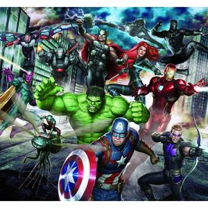 Papier peint intissé Marvel Avengers Intissé - Multicolore