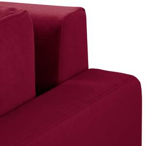 Sofa Sesame (3-Sitzer) Samt Vaia: Dunkelrot