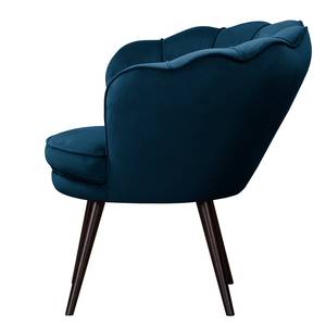 Fauteuil Zepedeus I Velours Ravi: Bleu marine