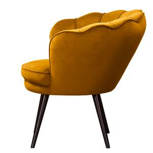 Fauteuil Zepedeus I Velours Ravi: Jaune moutarde