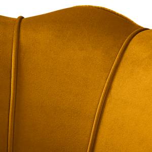 Fauteuil Zepedeus I Velours Ravi: Jaune moutarde