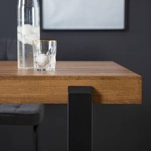 Table Vitinia Imitation chêne / Noir