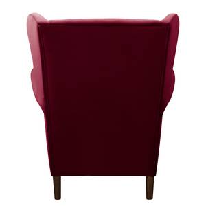 Fauteuil bergère Skog Velours Vaia: Rouge foncé