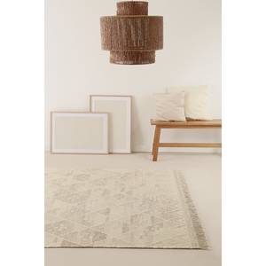 Tapis en laine Vermont Laine vierge / Coton - Beige / Marron - 130 x 190 cm