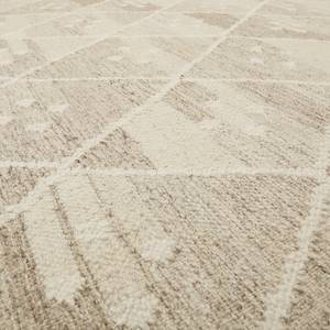 Tapis en laine Vermont Laine vierge / Coton - Beige / Marron - 200 x 290 cm