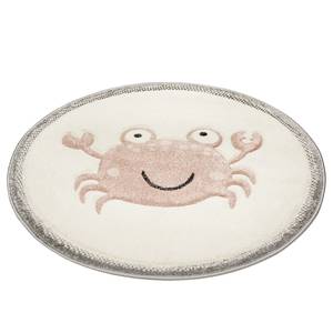 Kindervloerkleed Crab polypropeen - beige/roze