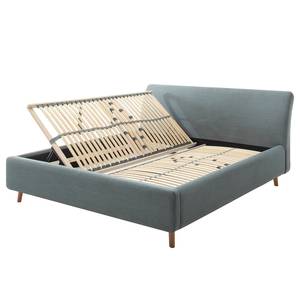 Gestoffeerd bed Mila I Grijs - 160 x 200cm