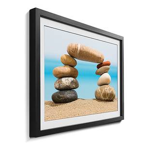 Ingelijste afbeelding Door On The Beach sparrenhout/acrylglas