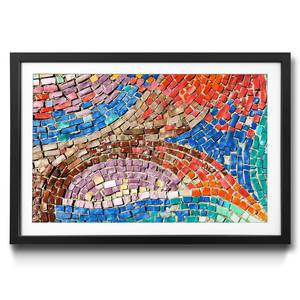 Ingelijste afbeelding Colorful Mosaic sparrenhout/acrylglas