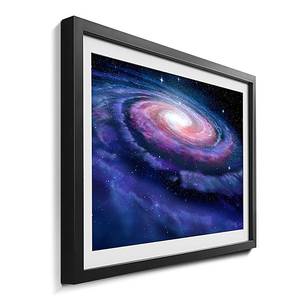 Quadro con cornice Spiral Galaxy Abete / Vetro acrilico