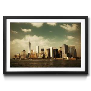 Gerahmtes Bild Manhattan Skyscrapers II Fichte / Acrylglas