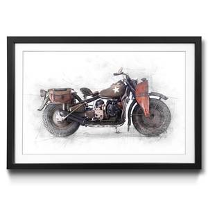 Quadro con cornice Army Davidson Abete / Vetro acrilico - Nero / Oro