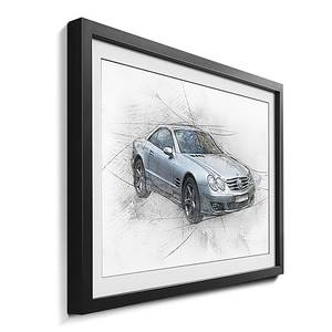 Quadro con cornice Silver Star Abete / Vetro acrilico - Nero / Bianco