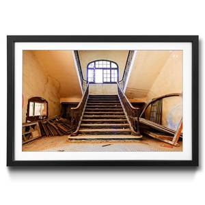 Quadro con cornice Stairway to Time Abete / Vetro acrilico - Beige / Marrone