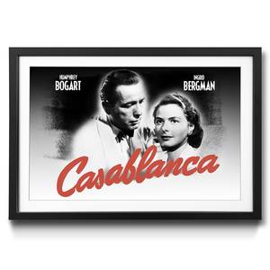 Quadro con cornice Casablanca Abete / Vetro acrilico - Nero / Bianco