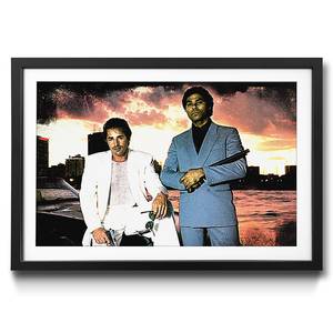 Quadro con cornice Miami Vice Abete / Vetro acrilico - Multicolore