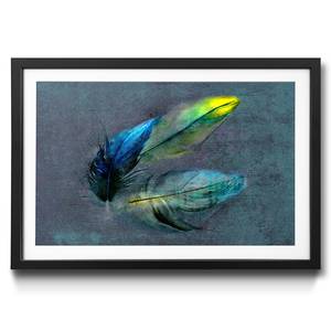 Gerahmtes Bild Kunstdruck Easiness Fichte / Acrylglas - Mehrfarbig