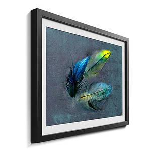 Gerahmtes Bild Kunstdruck Easiness Fichte / Acrylglas - Mehrfarbig