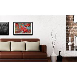 Ingelijste afbeelding Fall in the House sparrenhout/acrylglas - rood