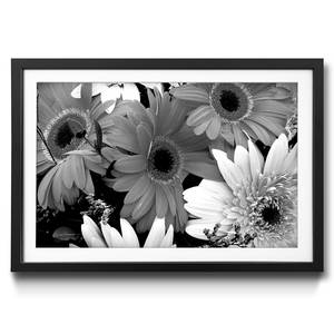 Quadro con cornice Flowery Scent Abete / Vetro acrilico - Nero / Bianco