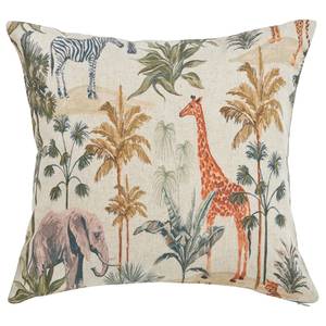 Housse de coussin Animals Polyester / Lin - Naturel