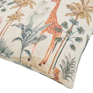 Housse de coussin Animals Polyester / Lin - Naturel