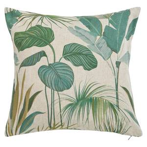 Housse de coussin Tropical Polyester / Lin - Naturel